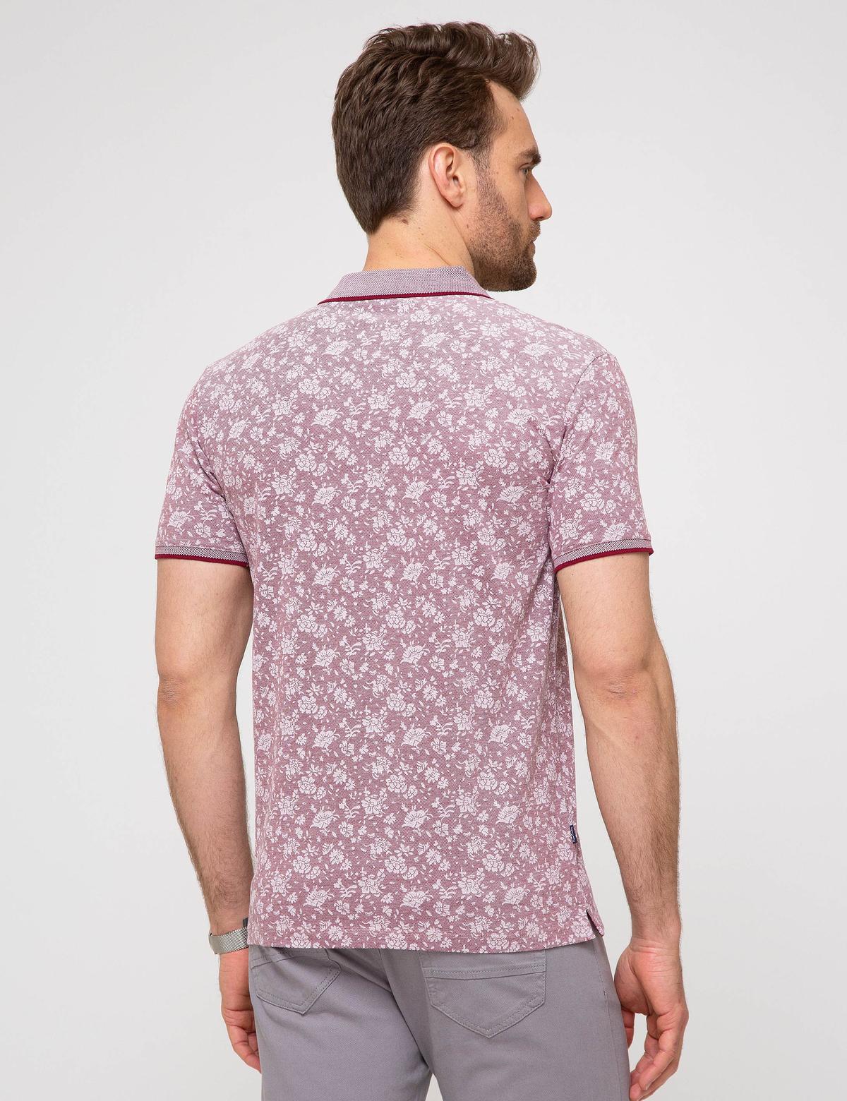 Bordo Slim Fit Tişört - 50185846019