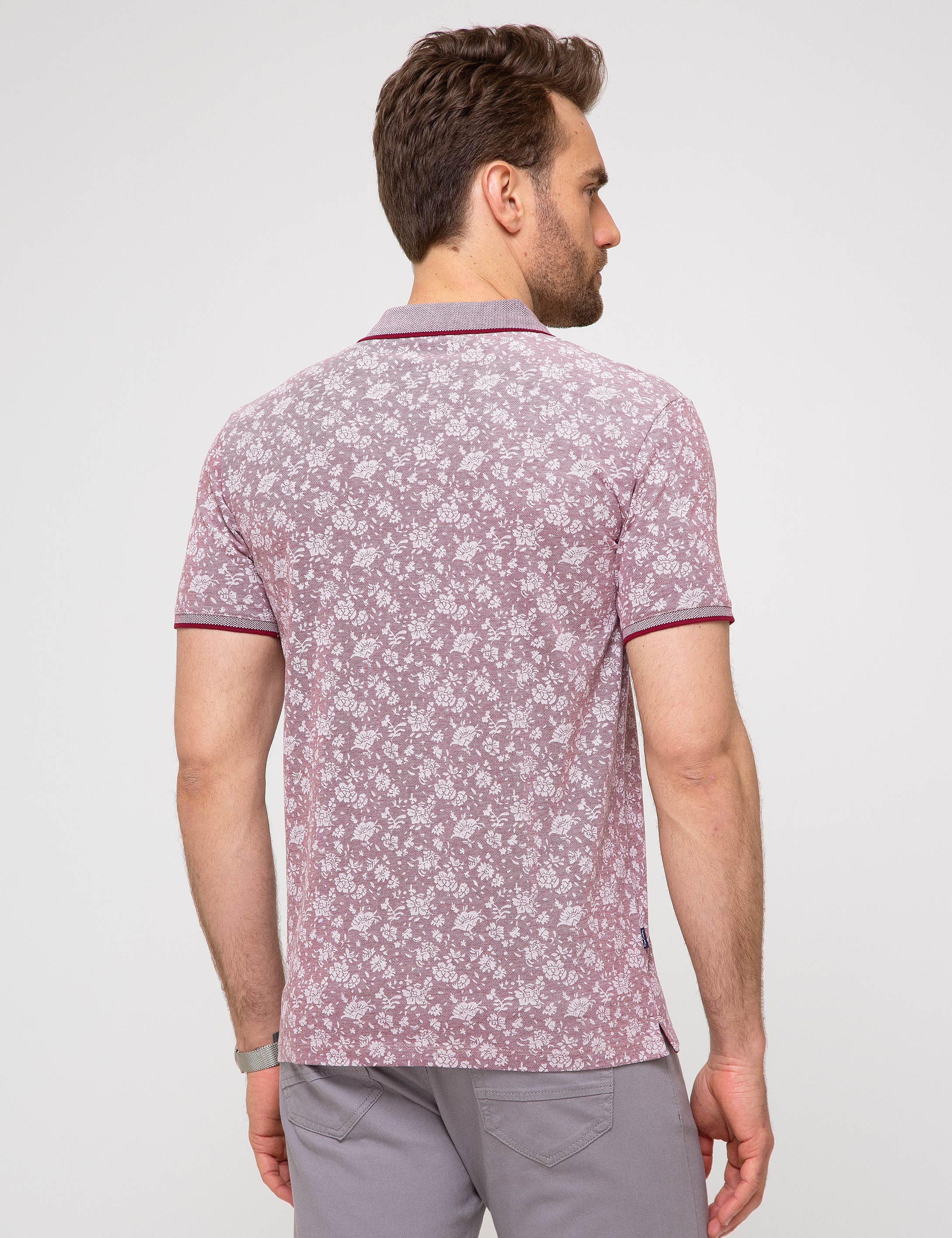 Bordo Slim Fit Tişört - Image 4