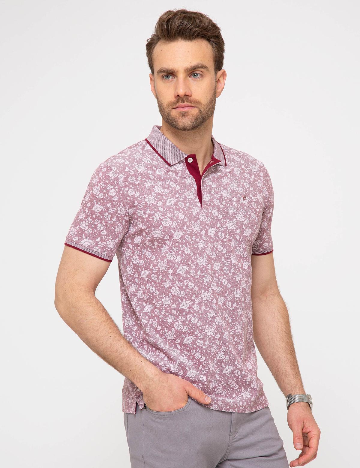 Bordo Slim Fit Tişört