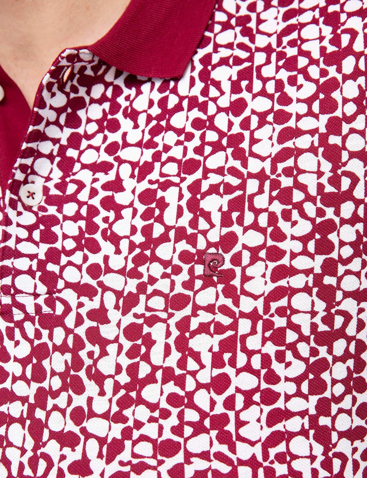 Bordo Slim Fit Polo Yaka Tişört - 50185848023