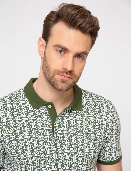 Yeşil Slim Fit Tişört - 50185848043