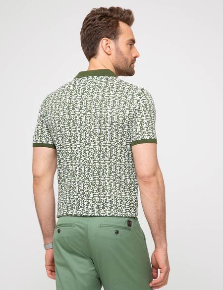 Yeşil Slim Fit Tişört - 50185848043