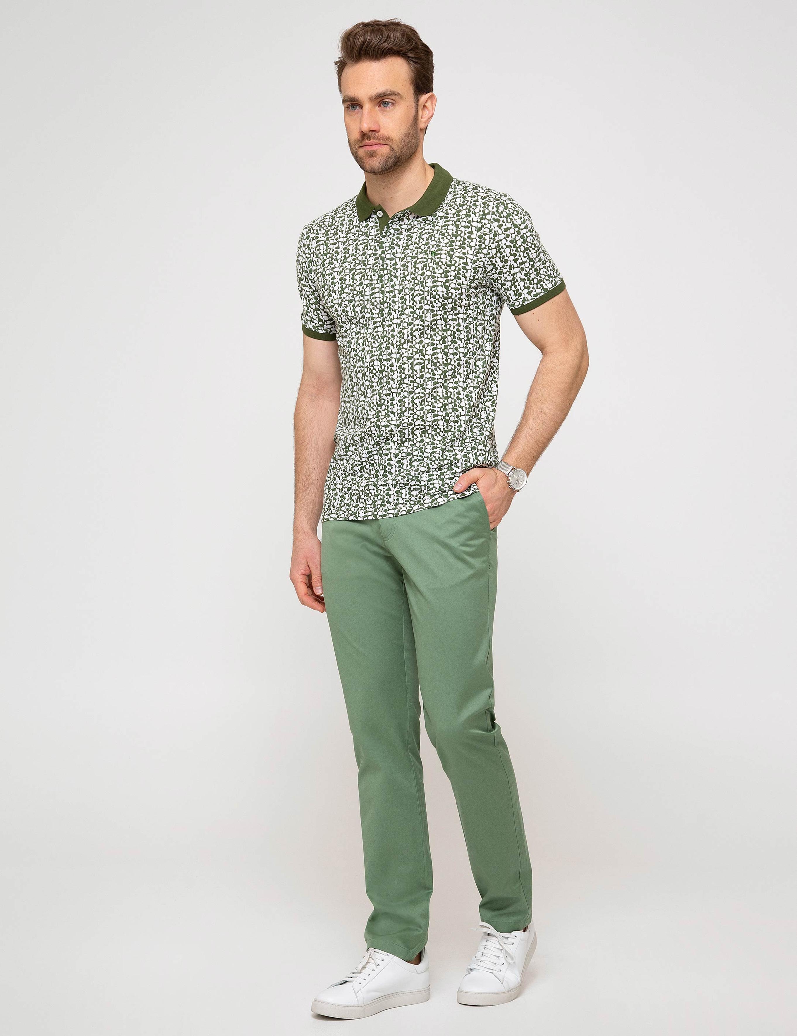 Yeşil Slim Fit Tişört