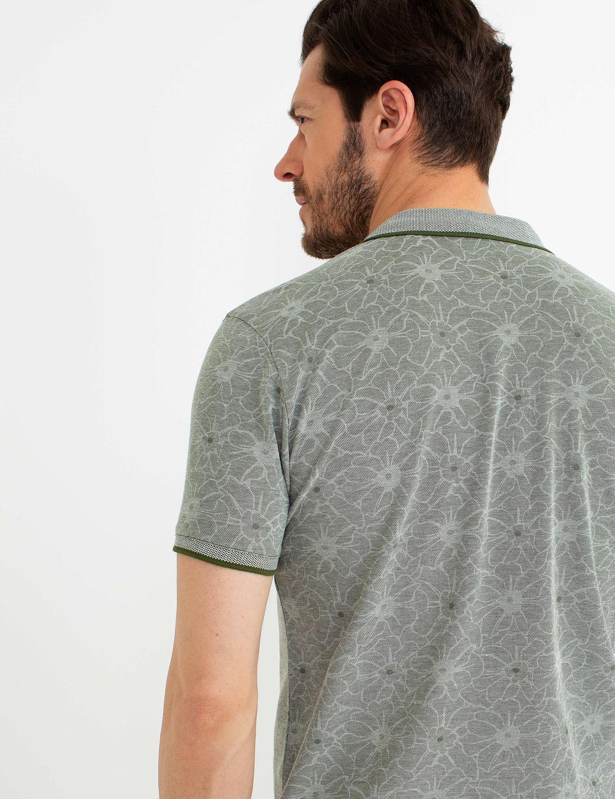 Yeşil Slim Fit Tişört - 50185849028