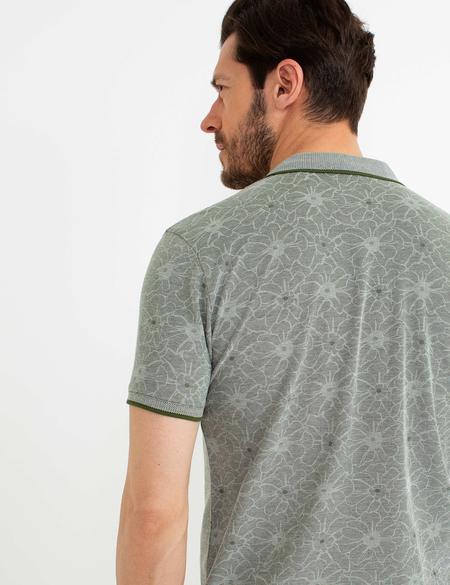 Yeşil Slim Fit Tişört - 50185849028