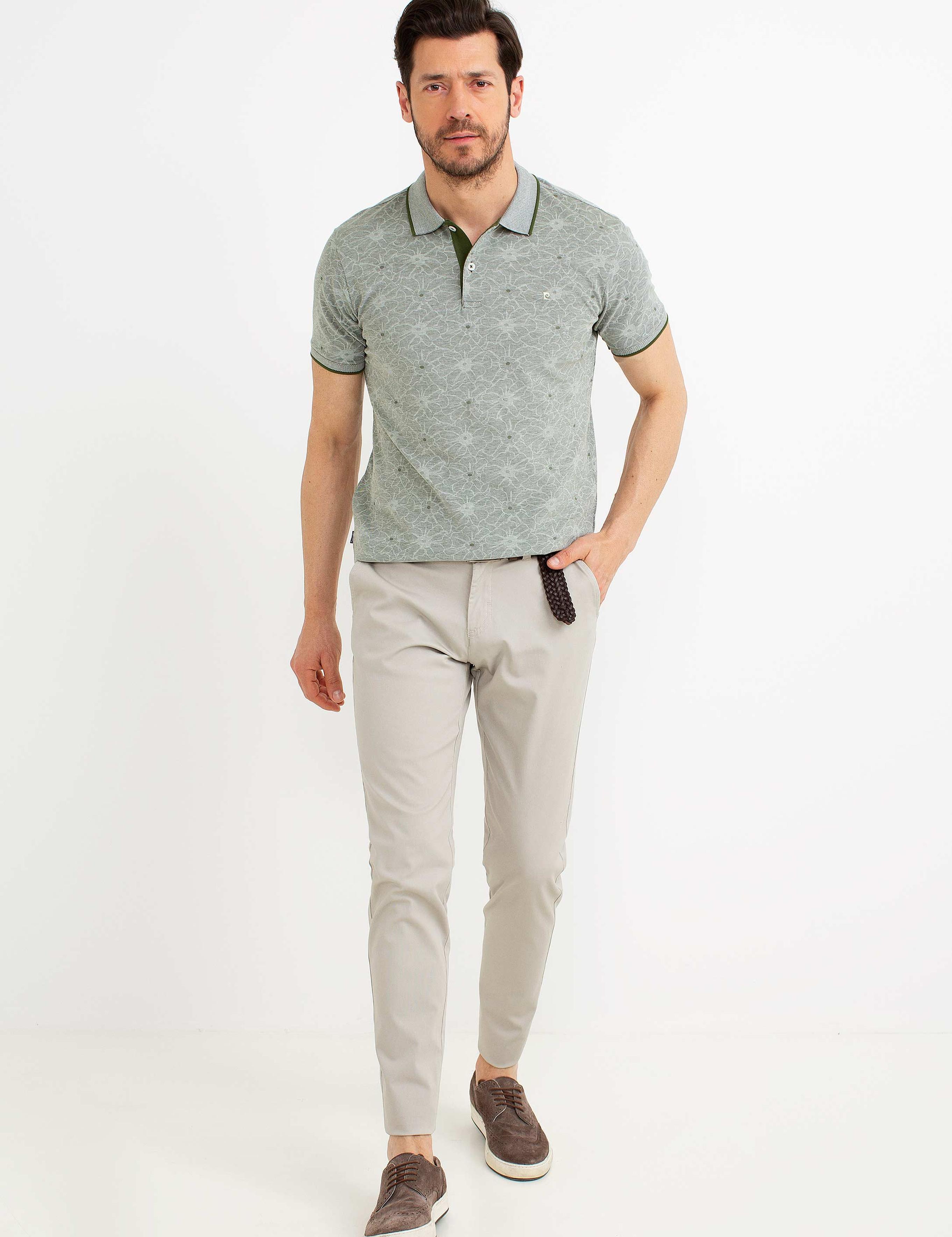 Yeşil Slim Fit Tişört