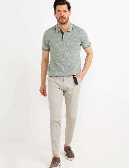 Yeşil Slim Fit Tişört - 50185849028