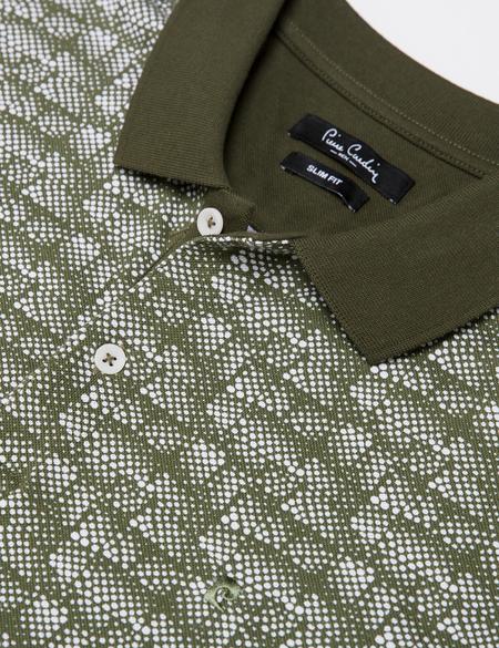 Yeşil Slim Fit Tişört - 50185853019