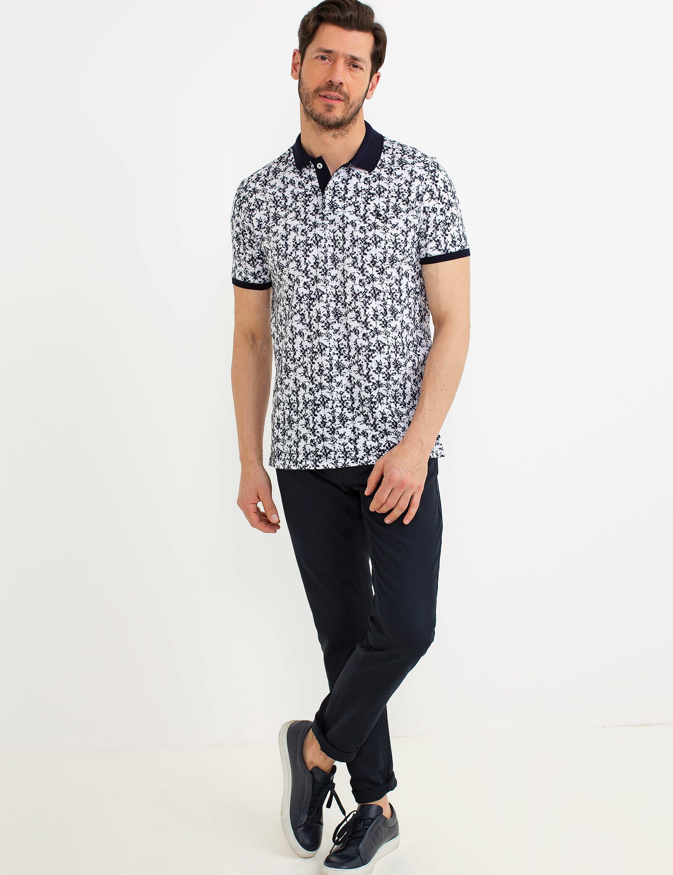 Lacivert Slim Fit Tişört