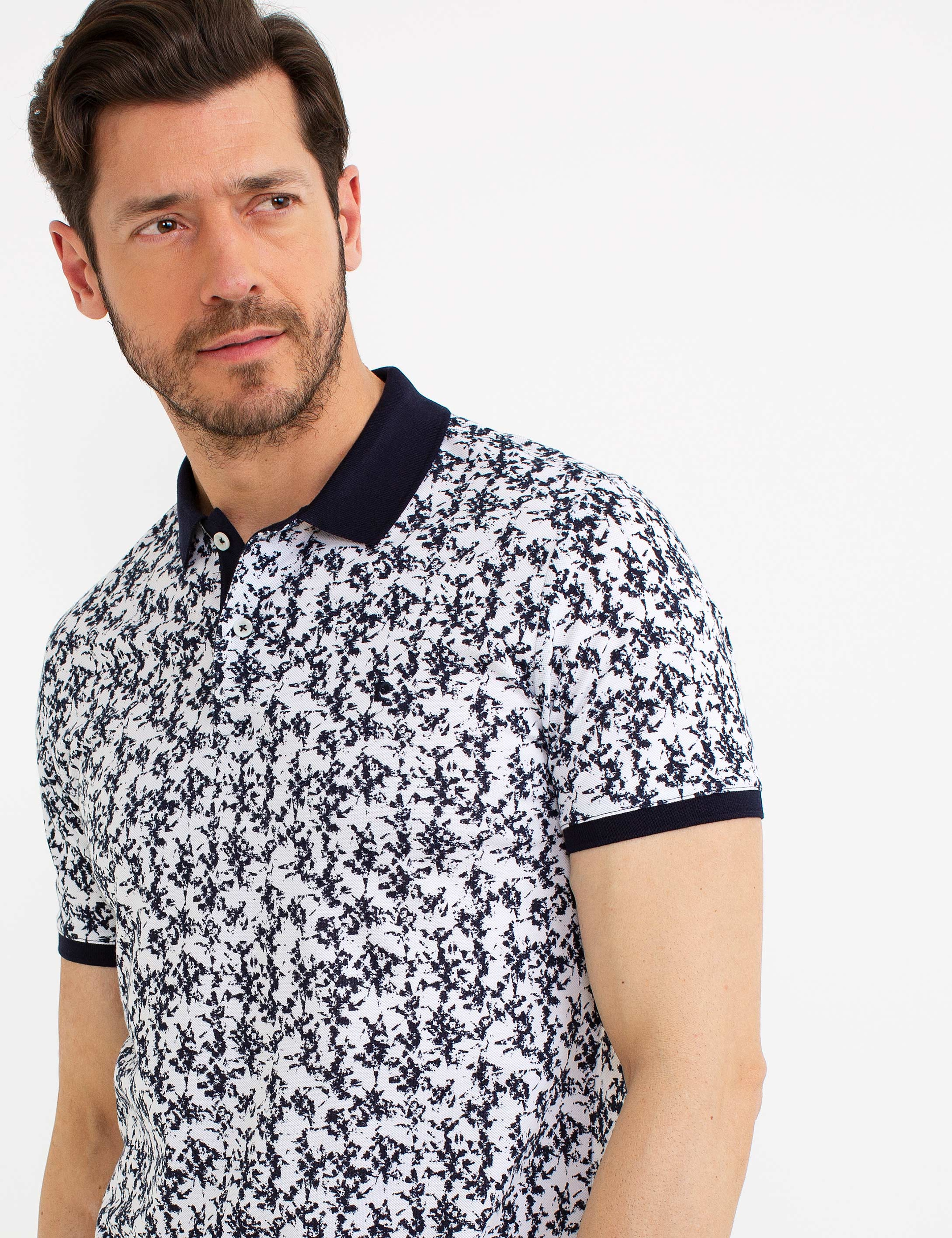 Lacivert Slim Fit Tişört - Image 2