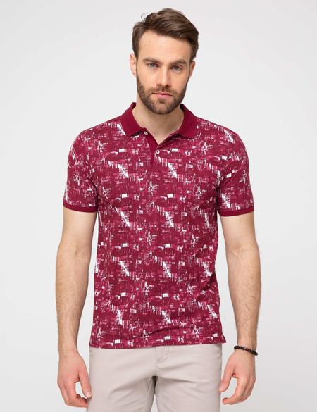 Bordo Slim Fit Tişört - 50185860013