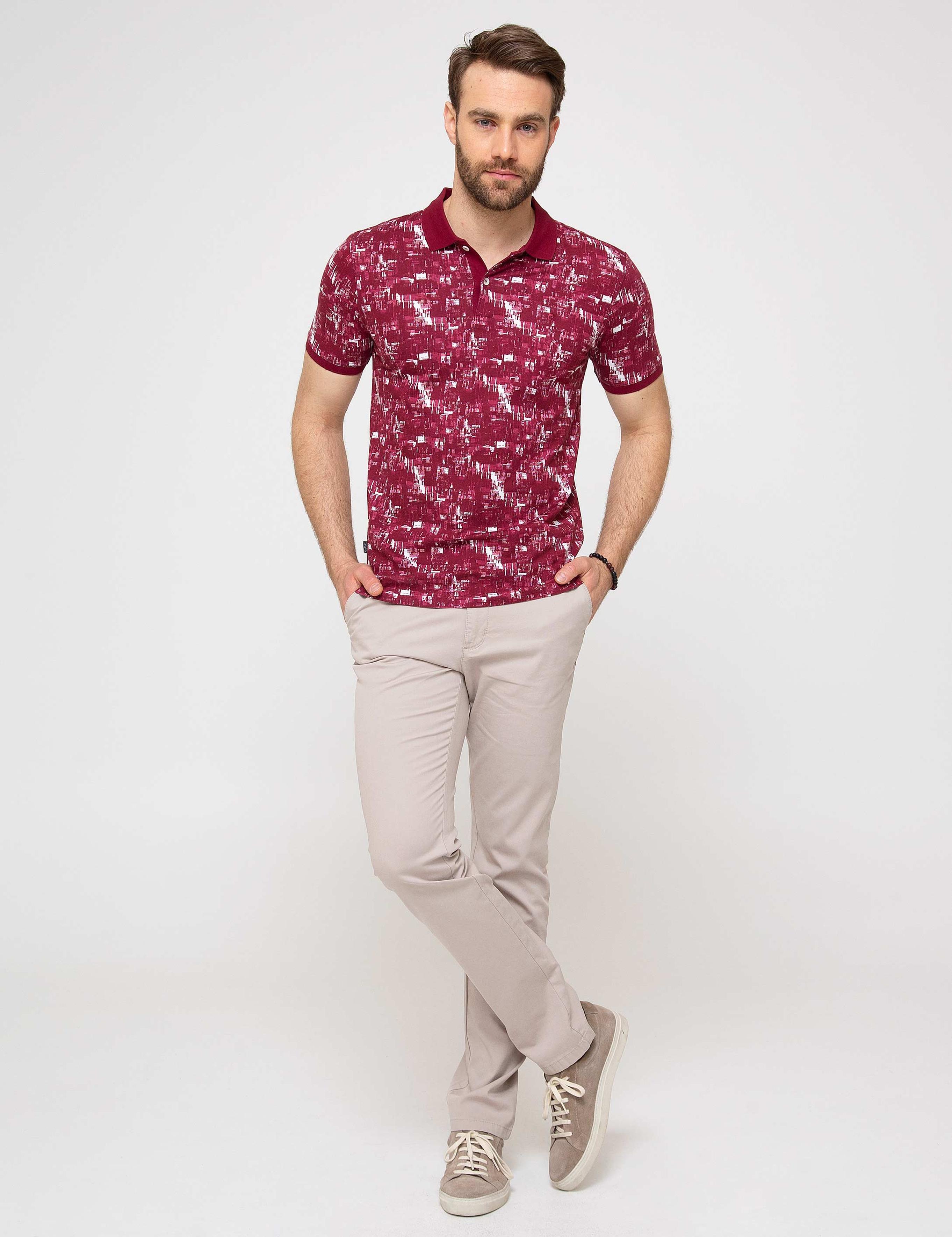 Bordo Slim Fit Tişört