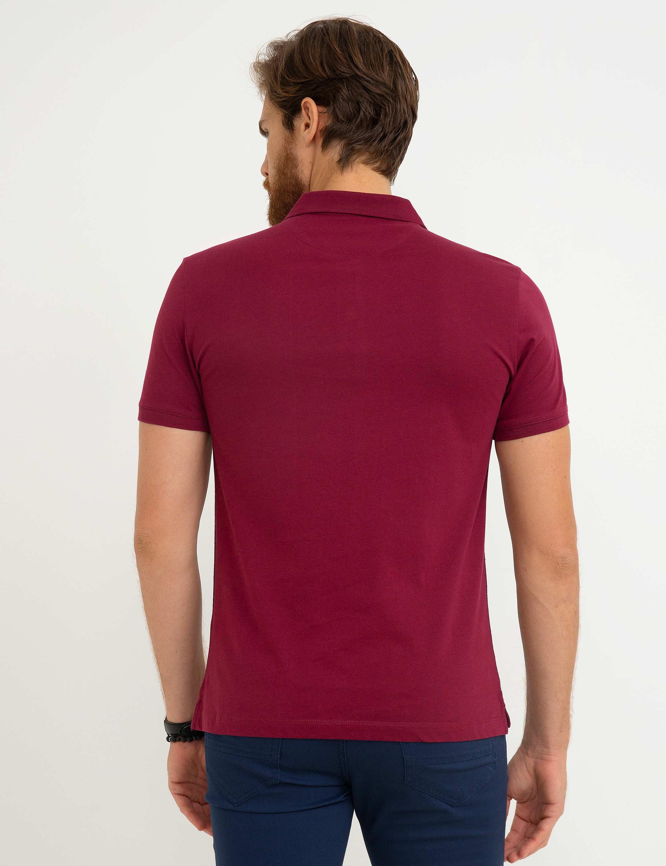 Bordo Slim Fit Tişört