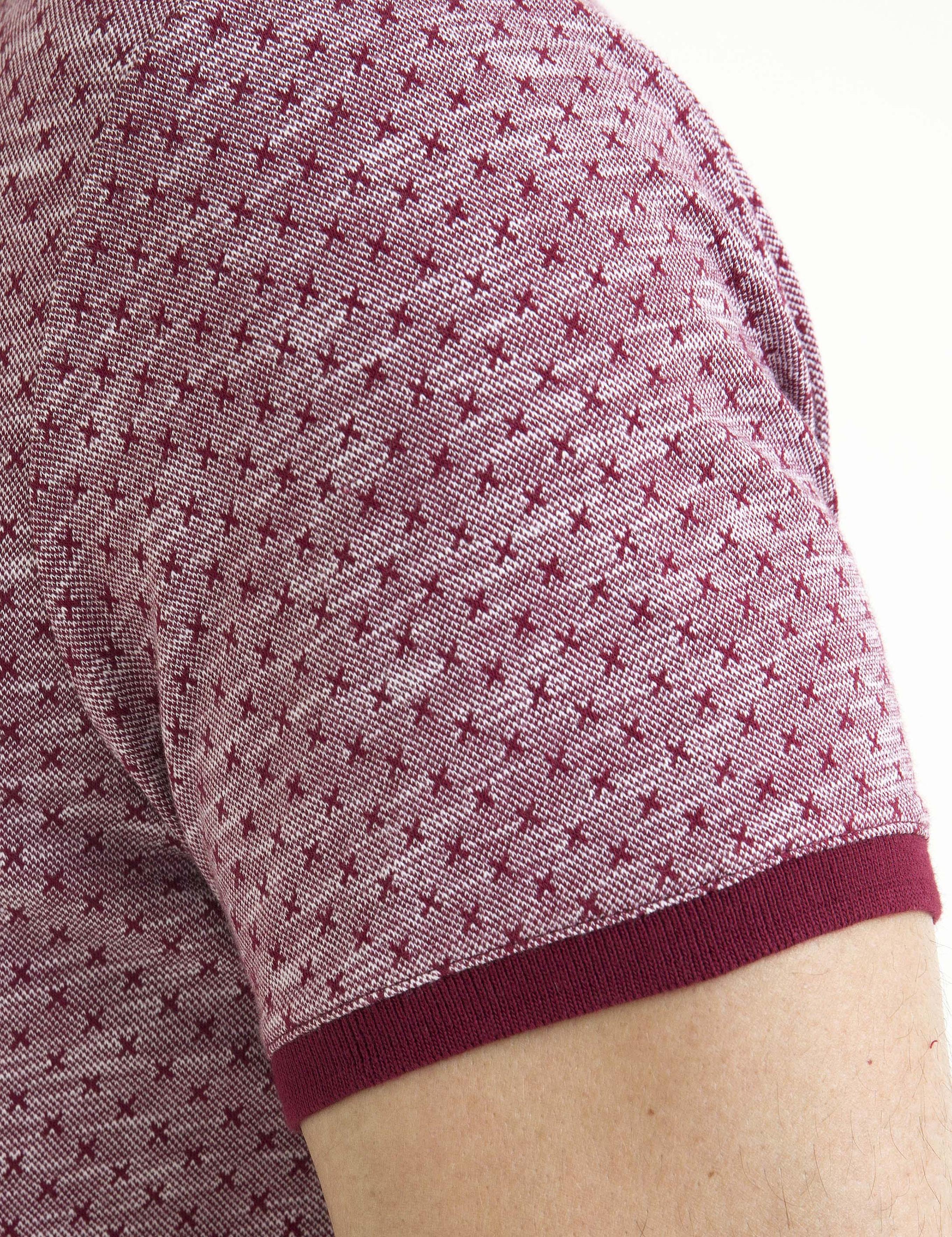 Bordo Slim Fit Polo Yaka Tişört