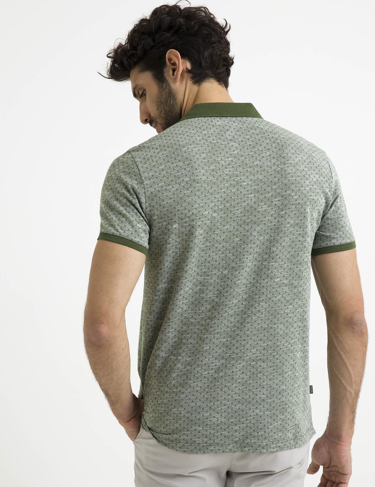 Yeşil Slim Fit Tişört - 50185875037