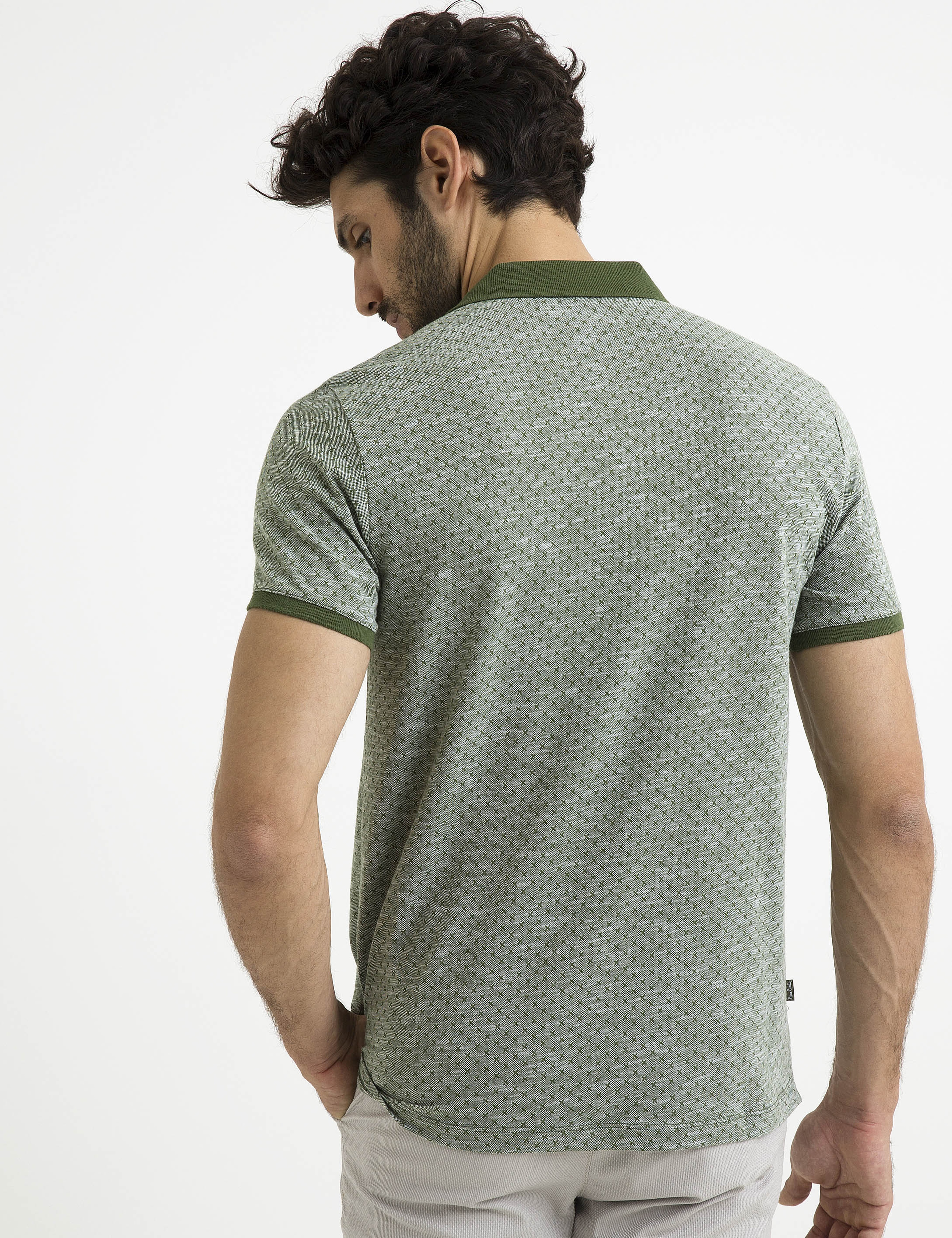 Yeşil Slim Fit Tişört - Image 3
