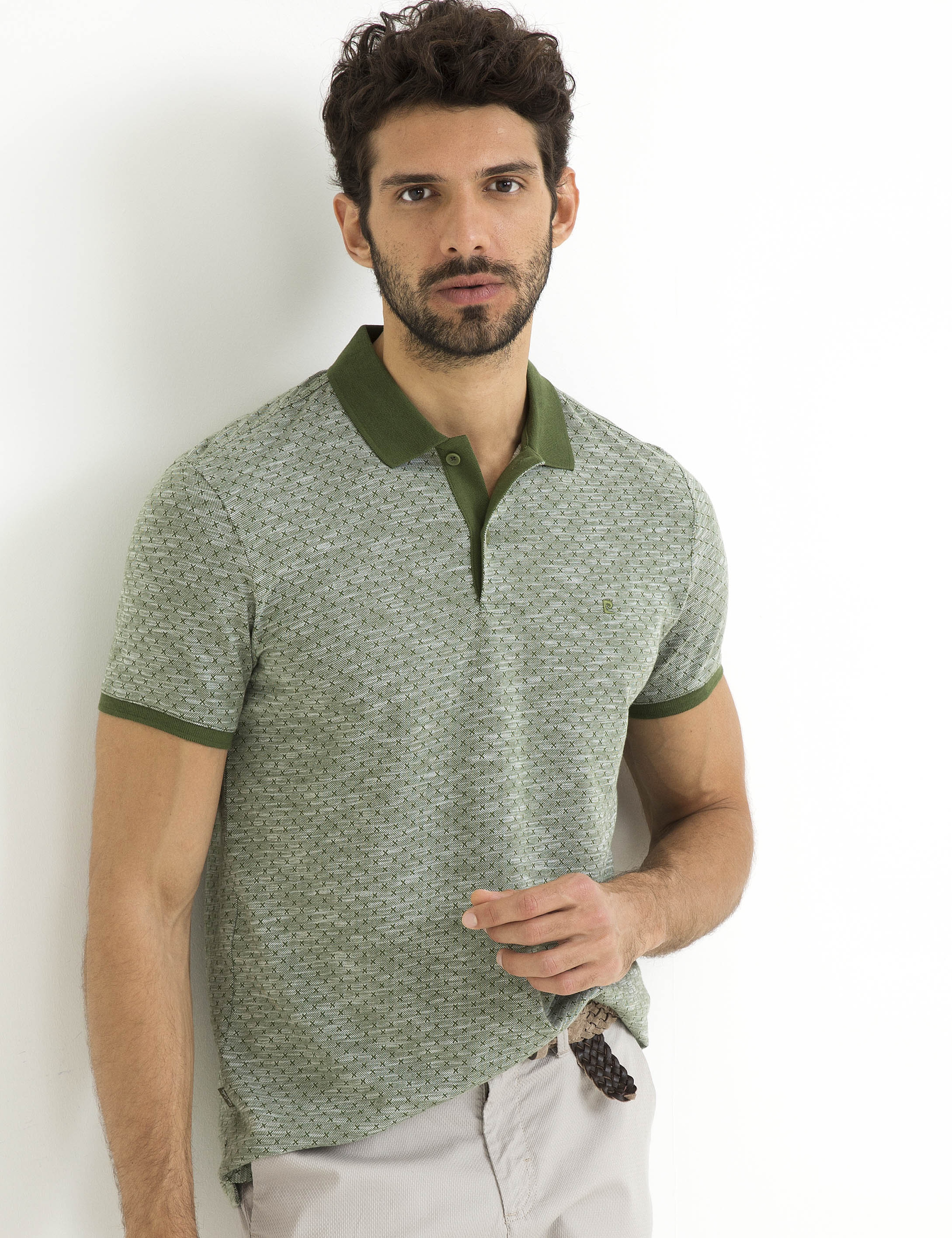Yeşil Slim Fit Tişört - Image 1