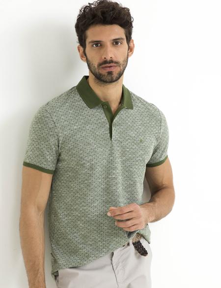 Yeşil Slim Fit Tişört - 50185875037