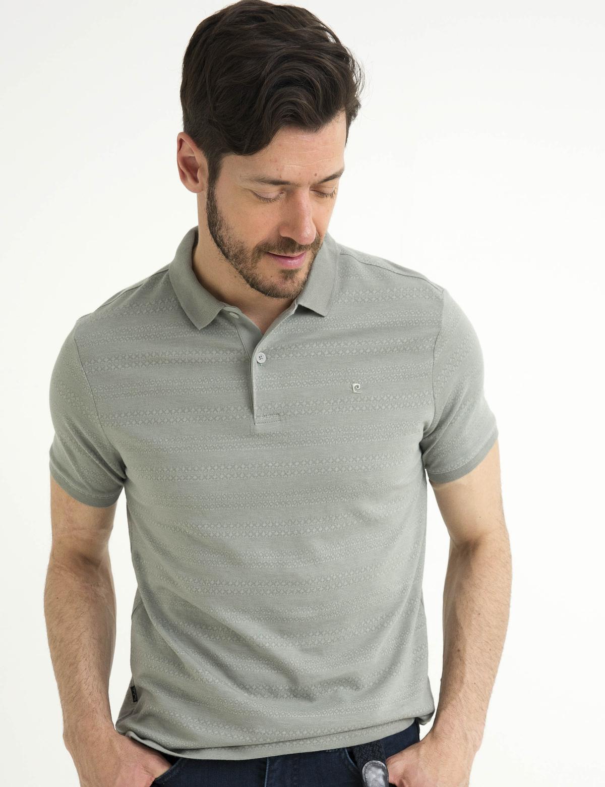 Açık Gri Slim Fit Tişört