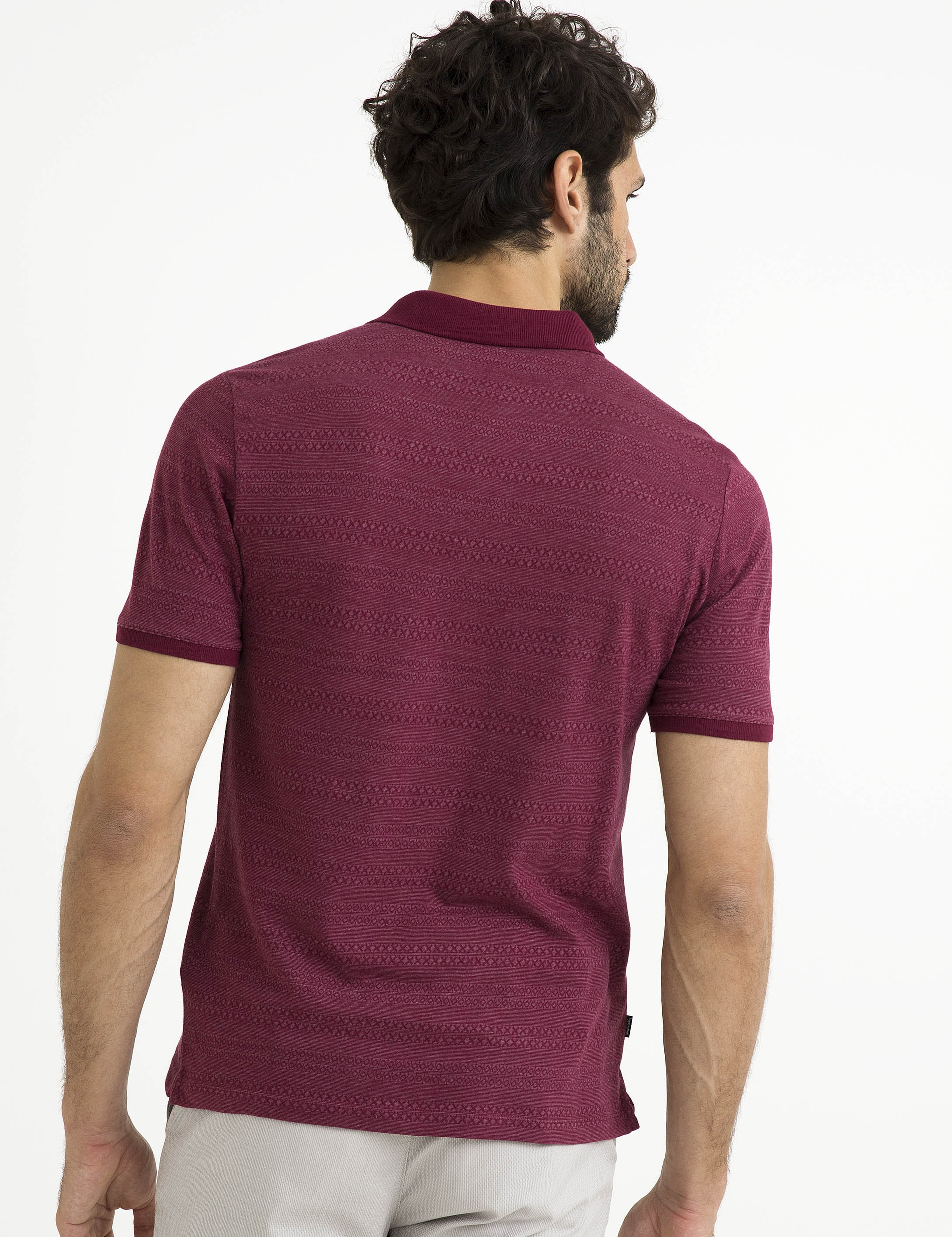 Bordo Slim Fit Tişört - Image 3