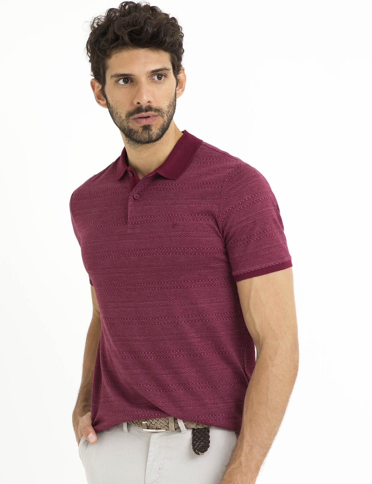 Bordo Slim Fit Tişört