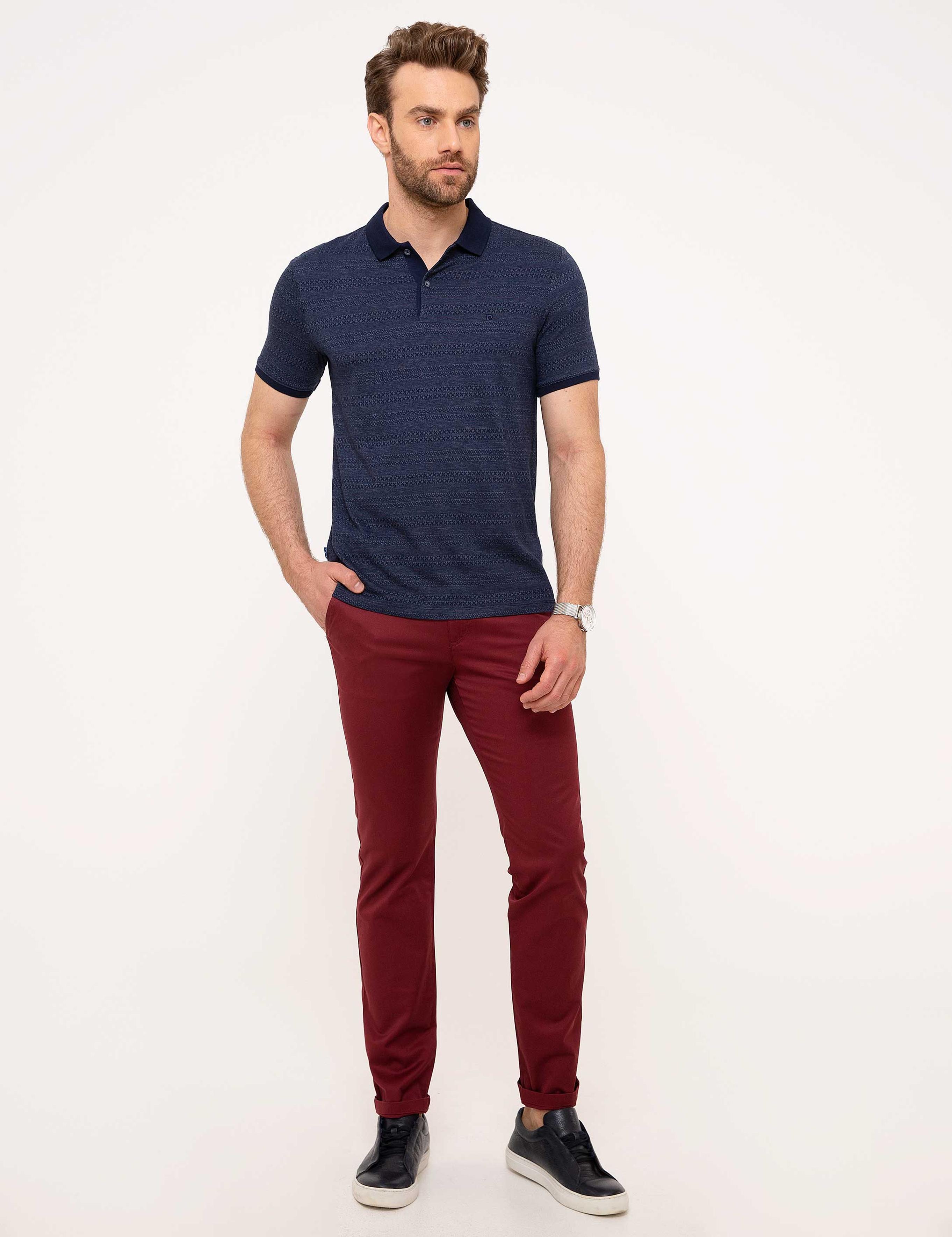 Lacivert Slim Fit Tişört