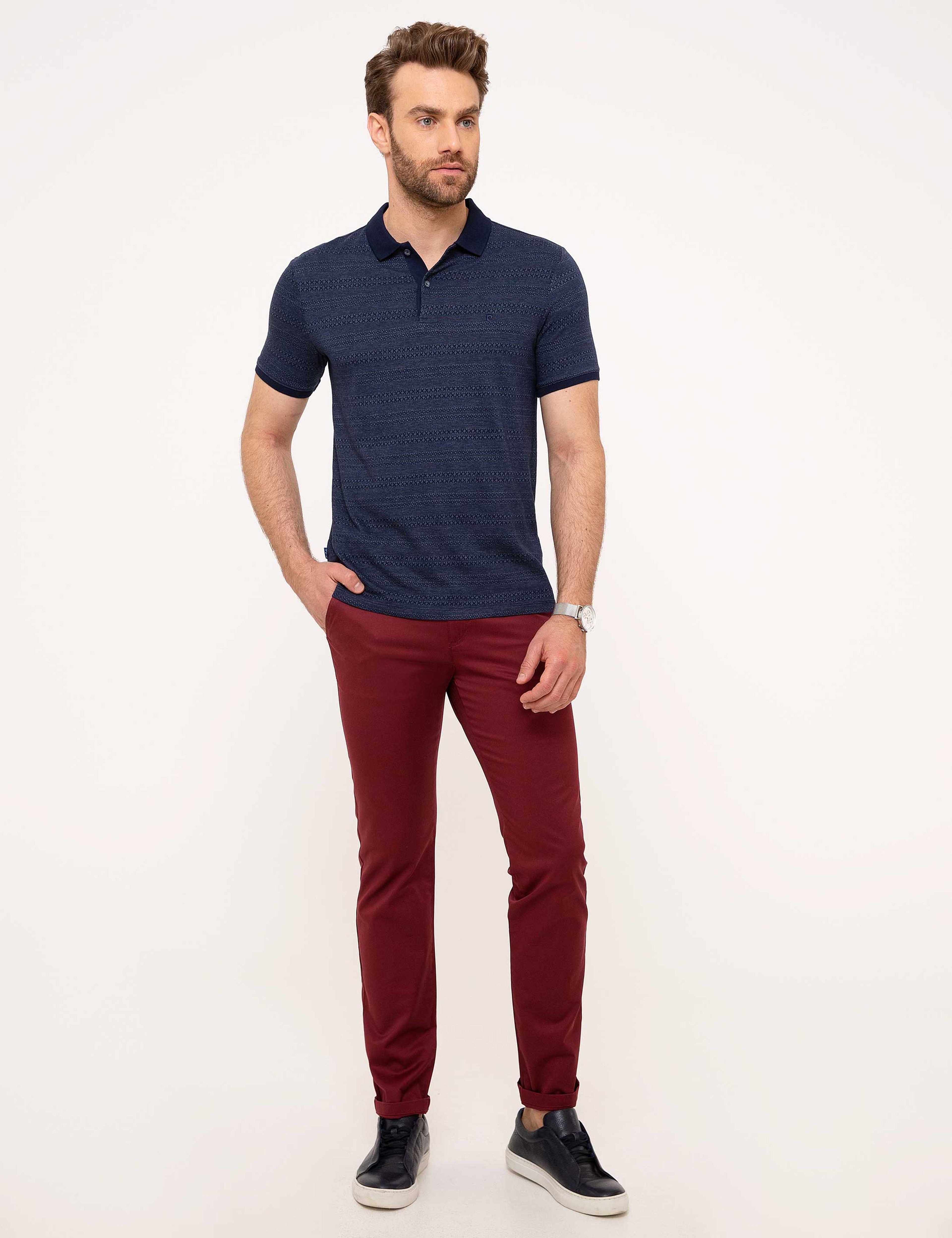 Lacivert Slim Fit Tişört - Image 4