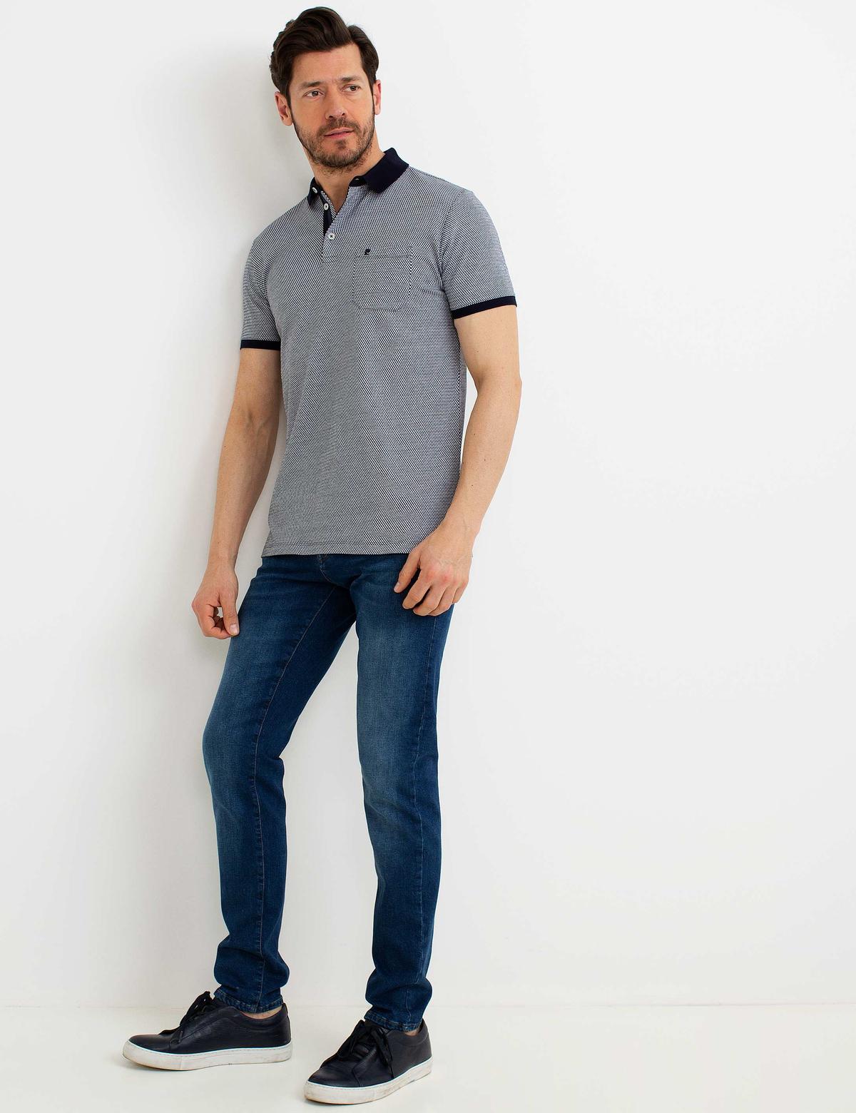 Lacivert Regular Fit Tişört - 50185879019