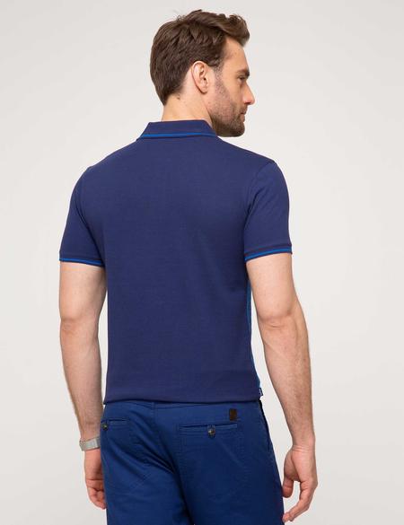Lacivert Slim Fit Polo Yaka Tişört - 50185908034
