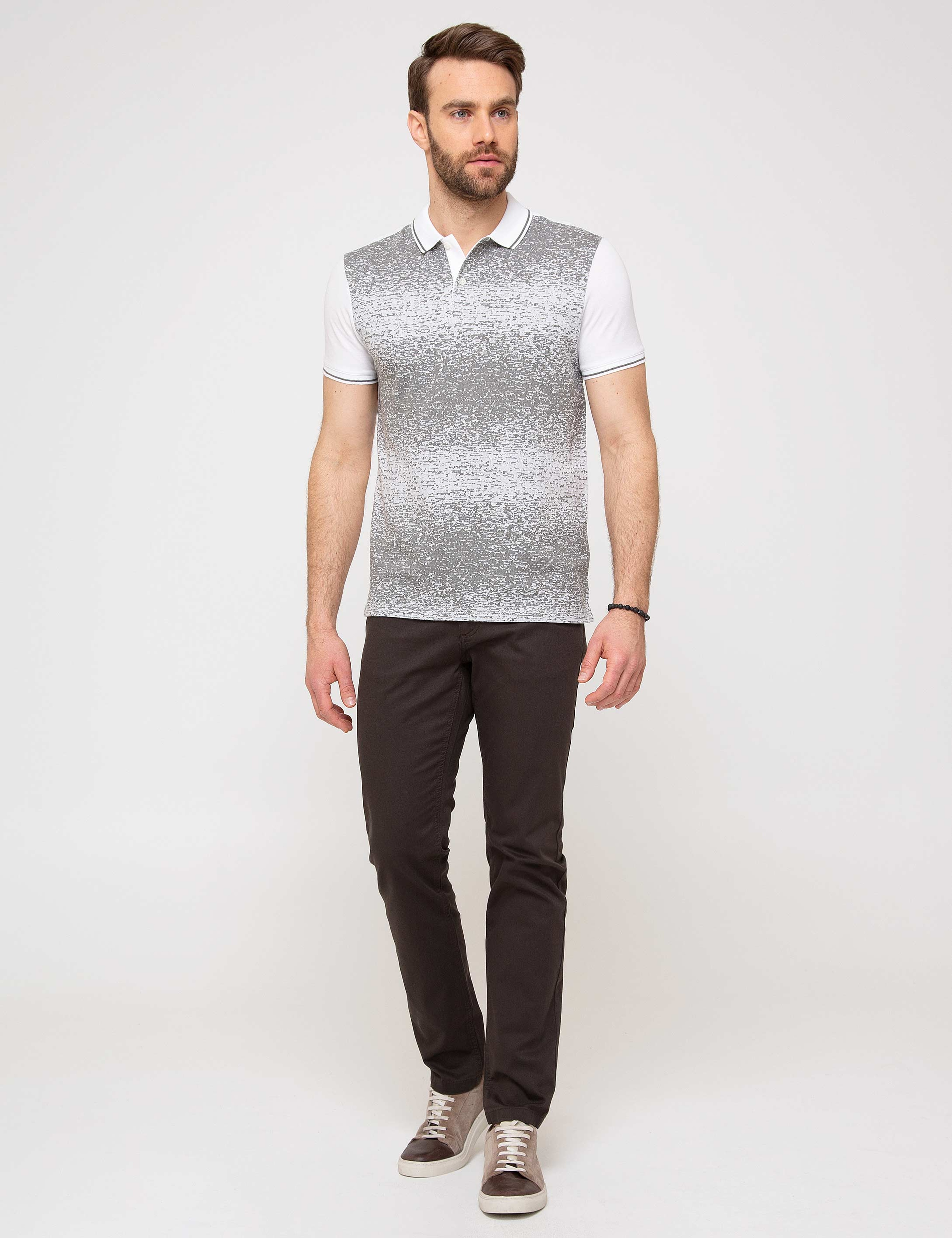 Beyaz Slim Fit Tişört - Image 2