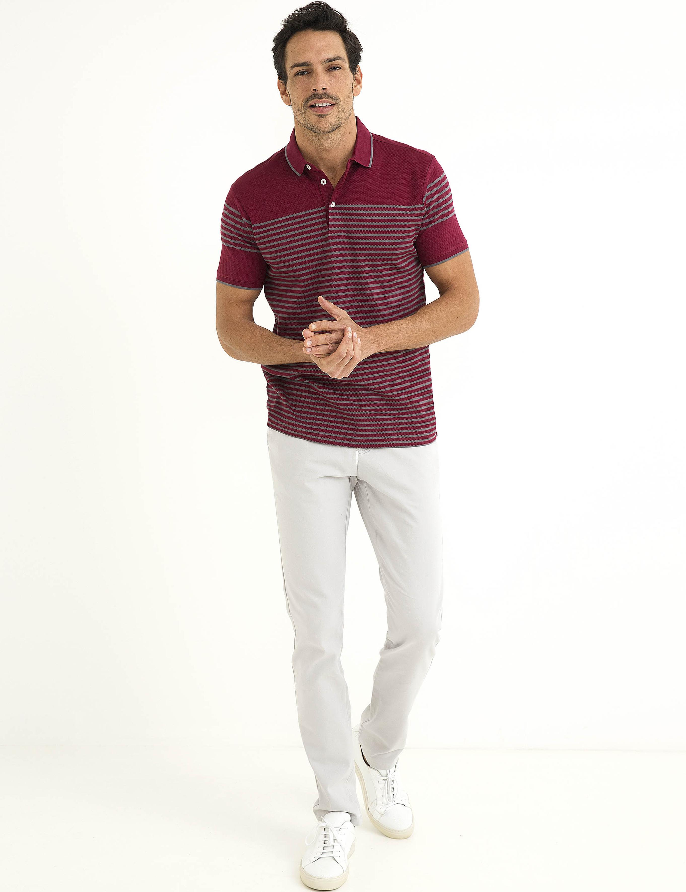 Bordo Slim Fit Tişört
