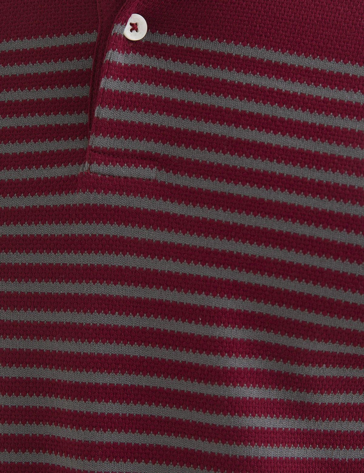 Bordo Slim Fit Tişört - 50185913002