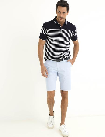 Lacivert Slim Fit Polo Yaka T-Shirt - 50185913033