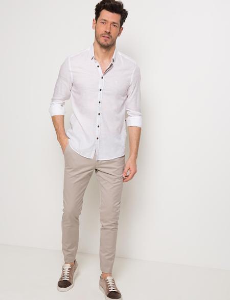 Beyaz Slim Fit Gömlek - 50186015007