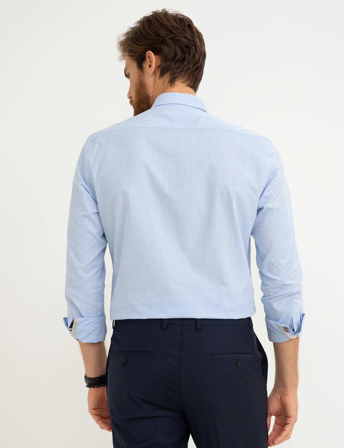 Açık Mavi Slim Fit Gömlek - 50186020005