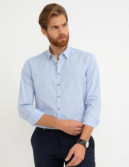 Açık Mavi Slim Fit Gömlek - 50186020005