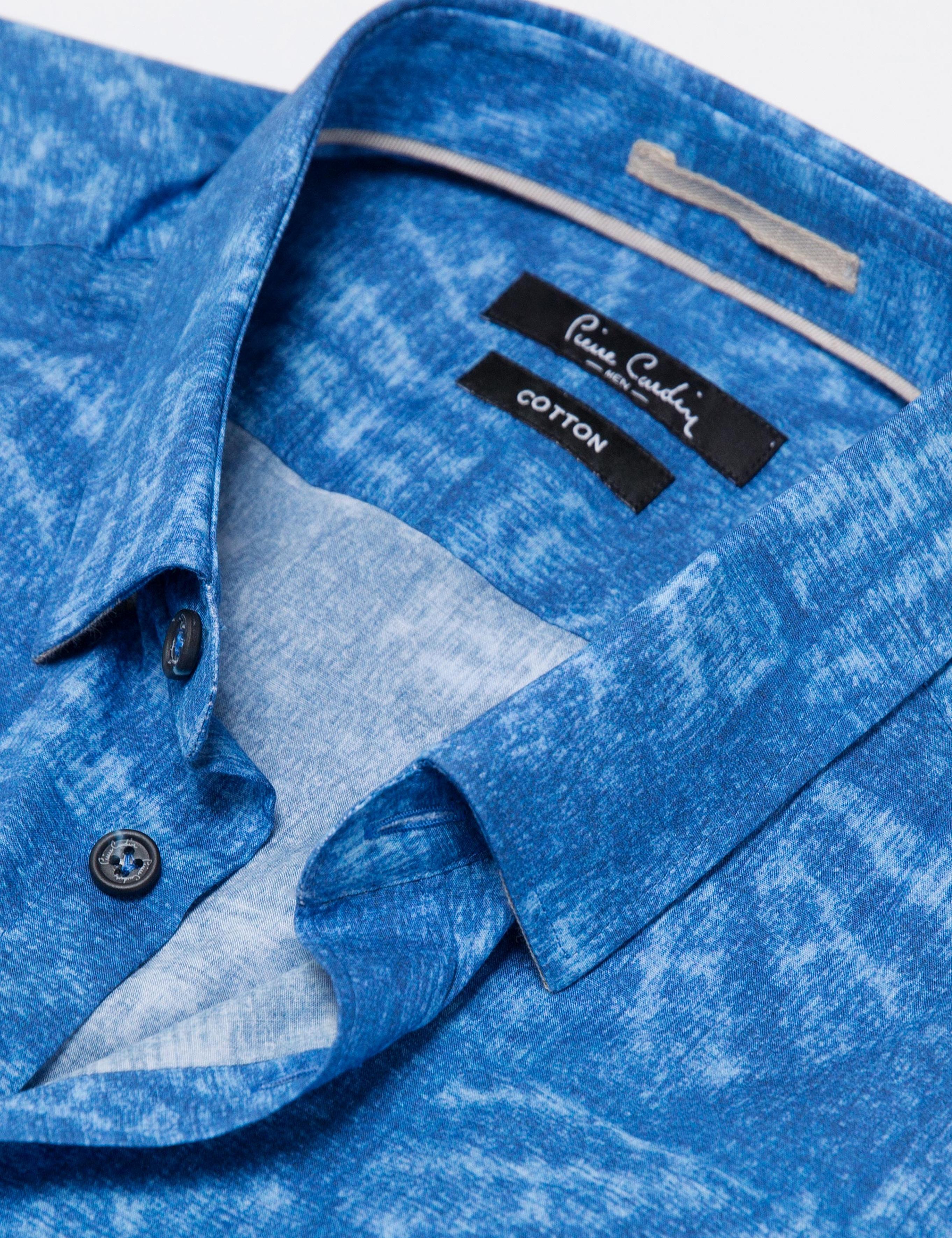 Mavi Slim Fit Uzun Kollu Gömlek