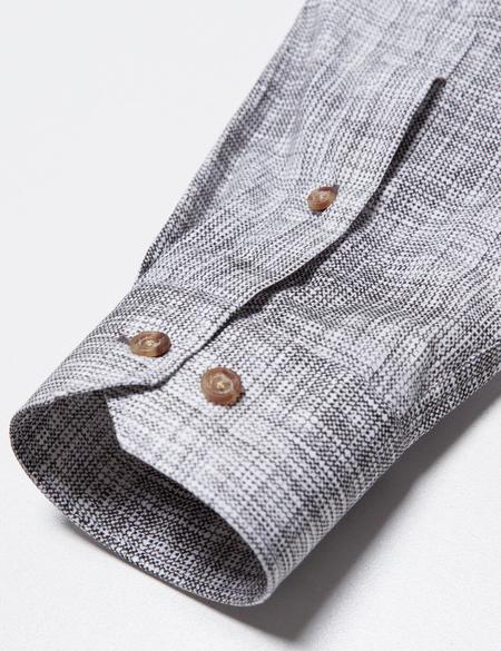 Antrasit Detaylı Beyaz Slim Fit Gömlek - 50186206006