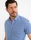 Saks Mavi Slim Fit Kısa Kollu Gömlek