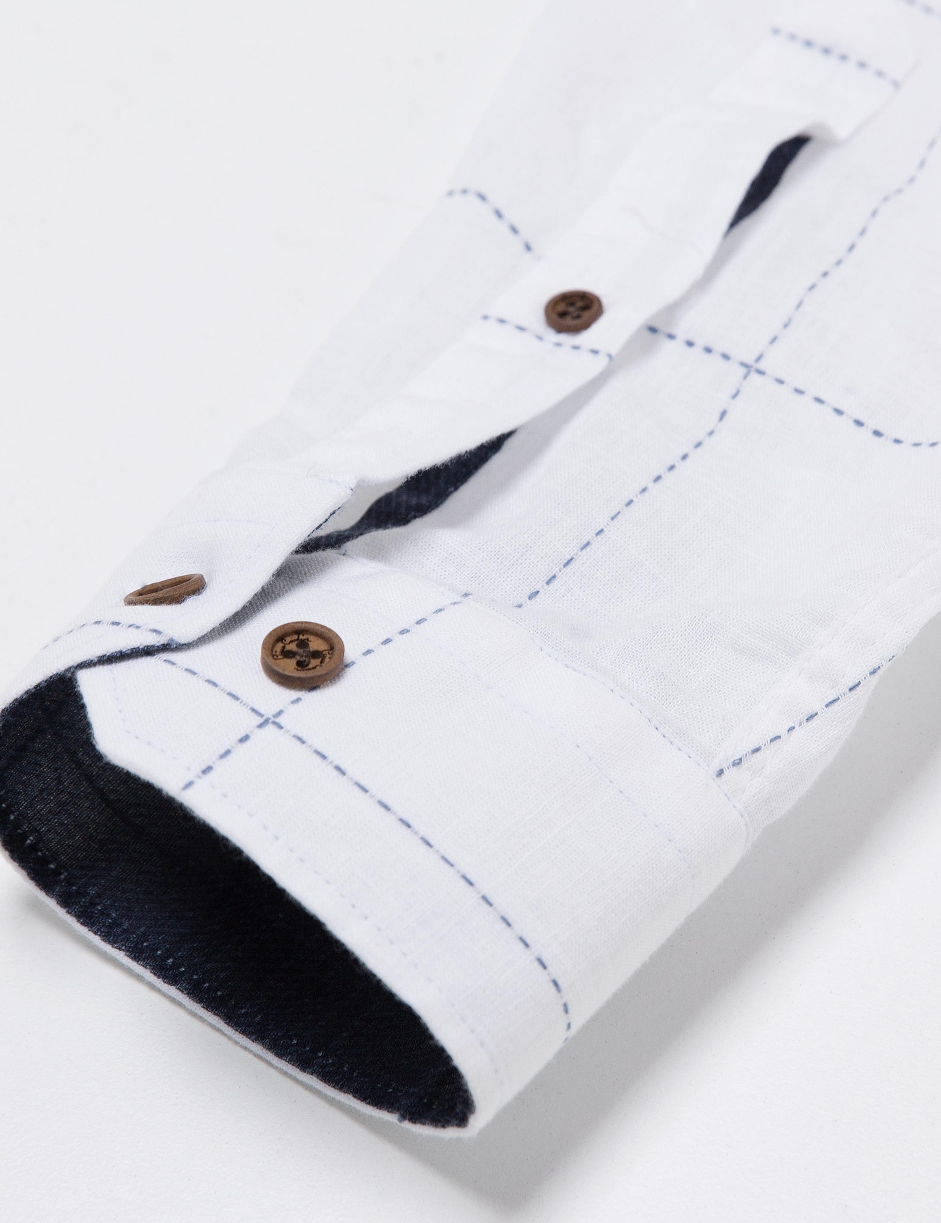 Beyaz Slim Fit Gömlek - Image 4
