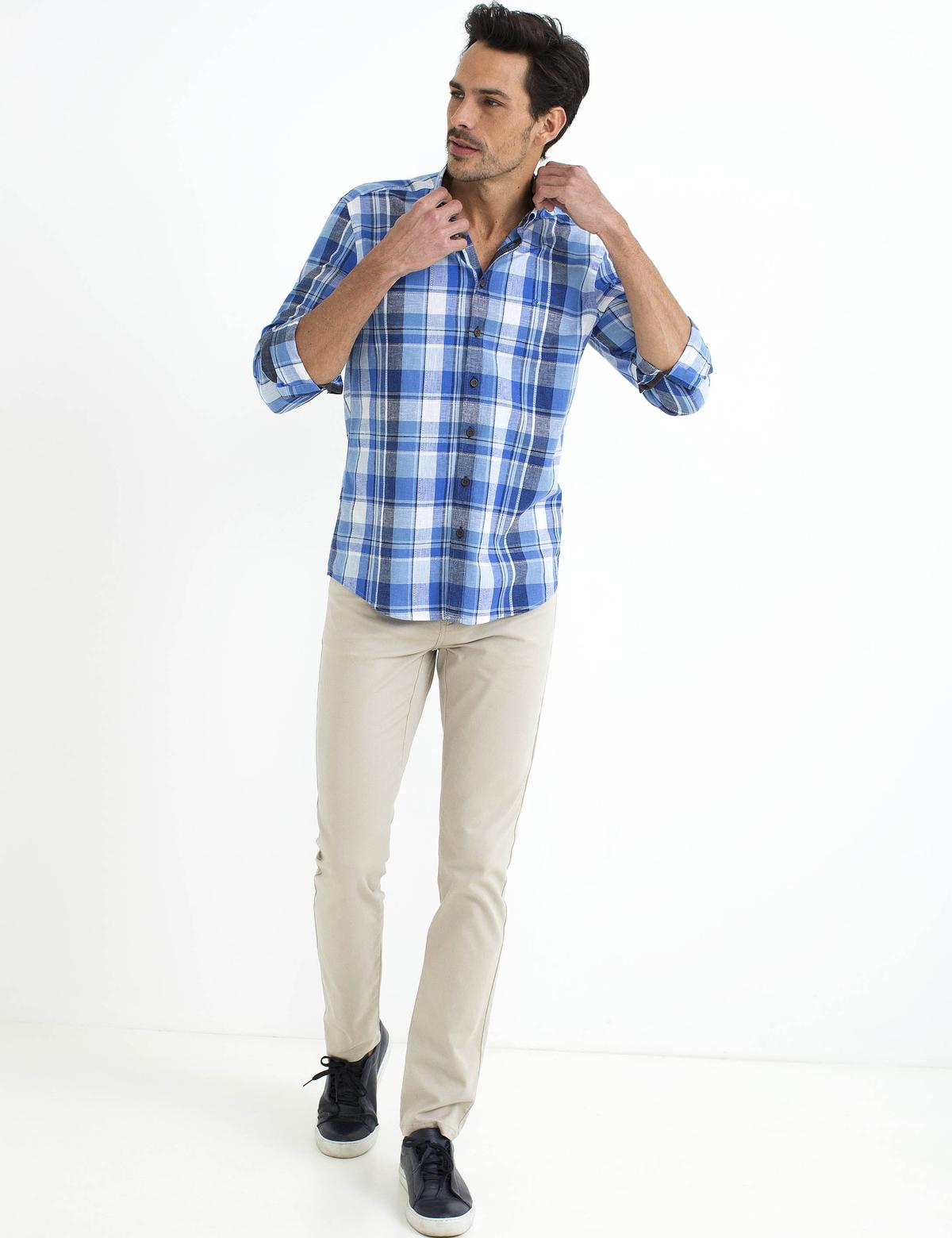 Saks Slim Fit Uzun Kollu Gömlek - 50186226003