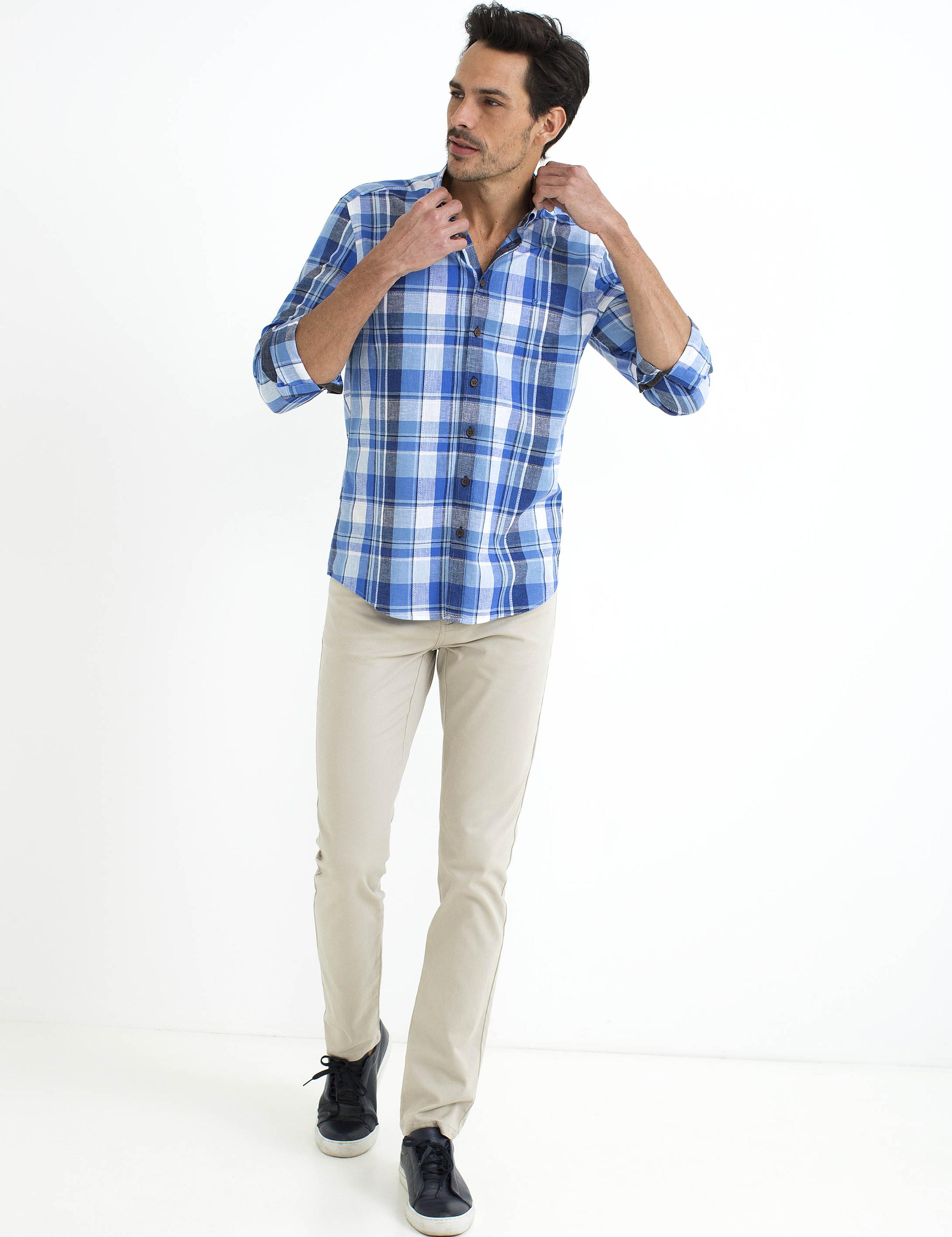 Saks Slim Fit Uzun Kollu Gömlek