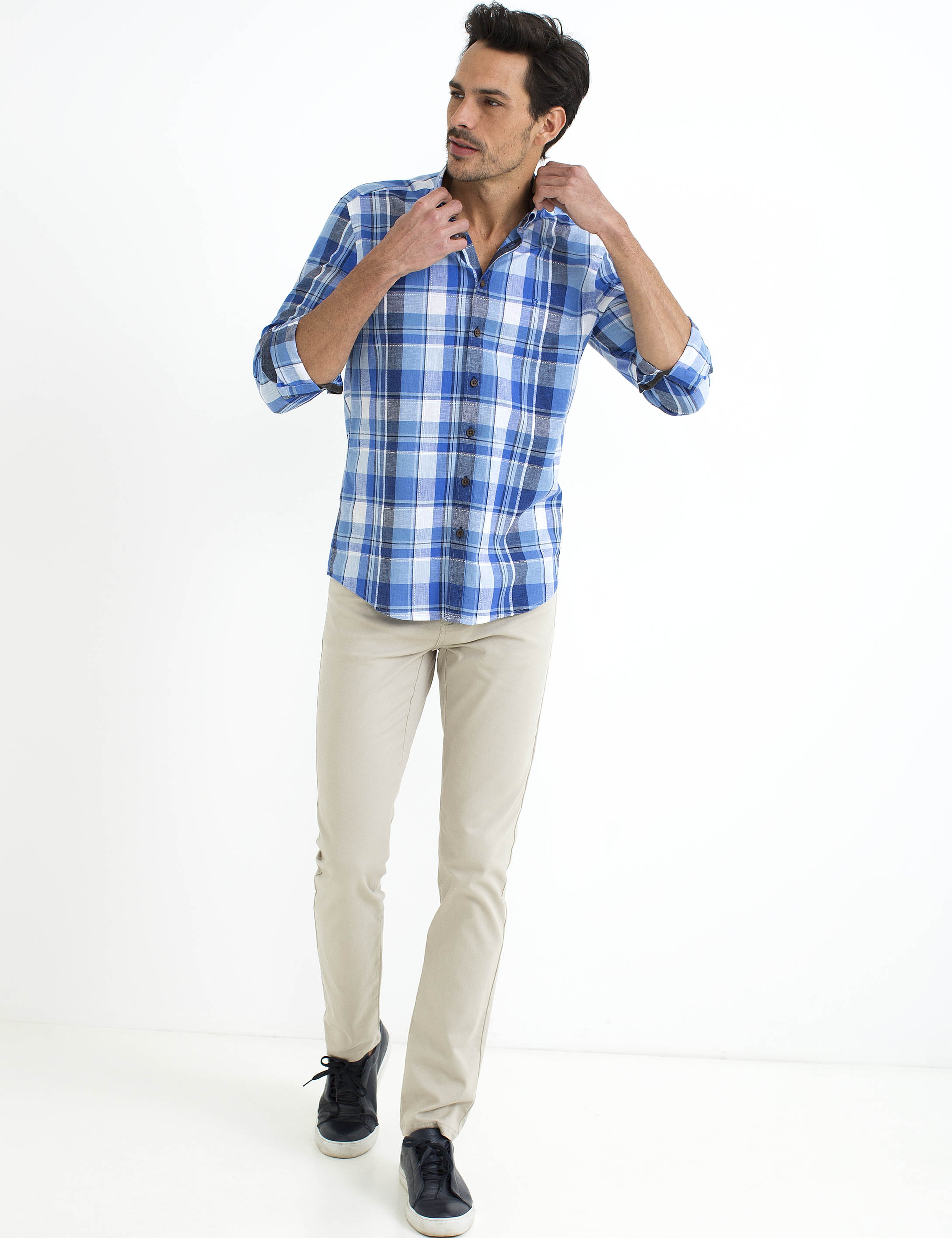 Saks Slim Fit Uzun Kollu Gömlek - Image 2