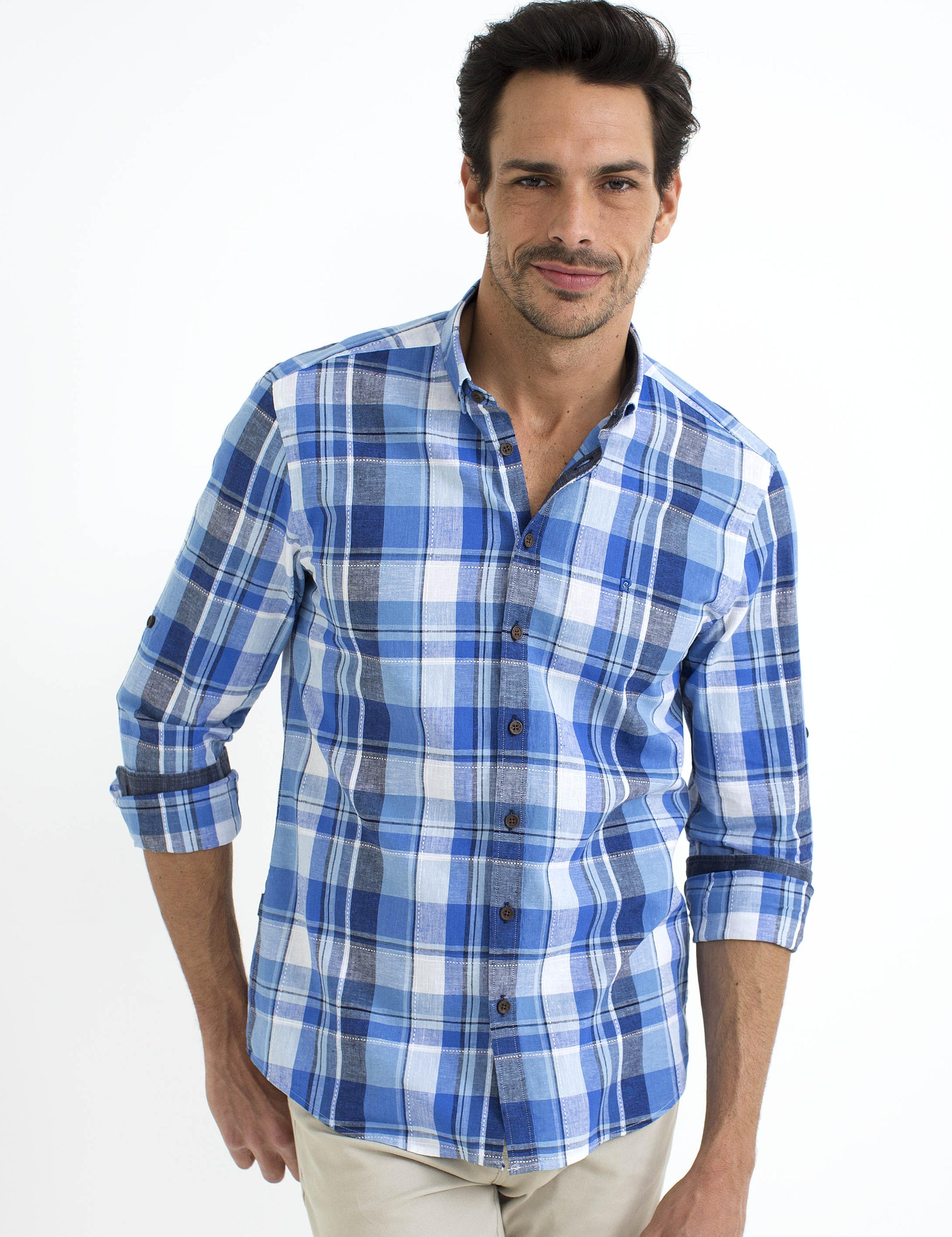 Saks Slim Fit Uzun Kollu Gömlek