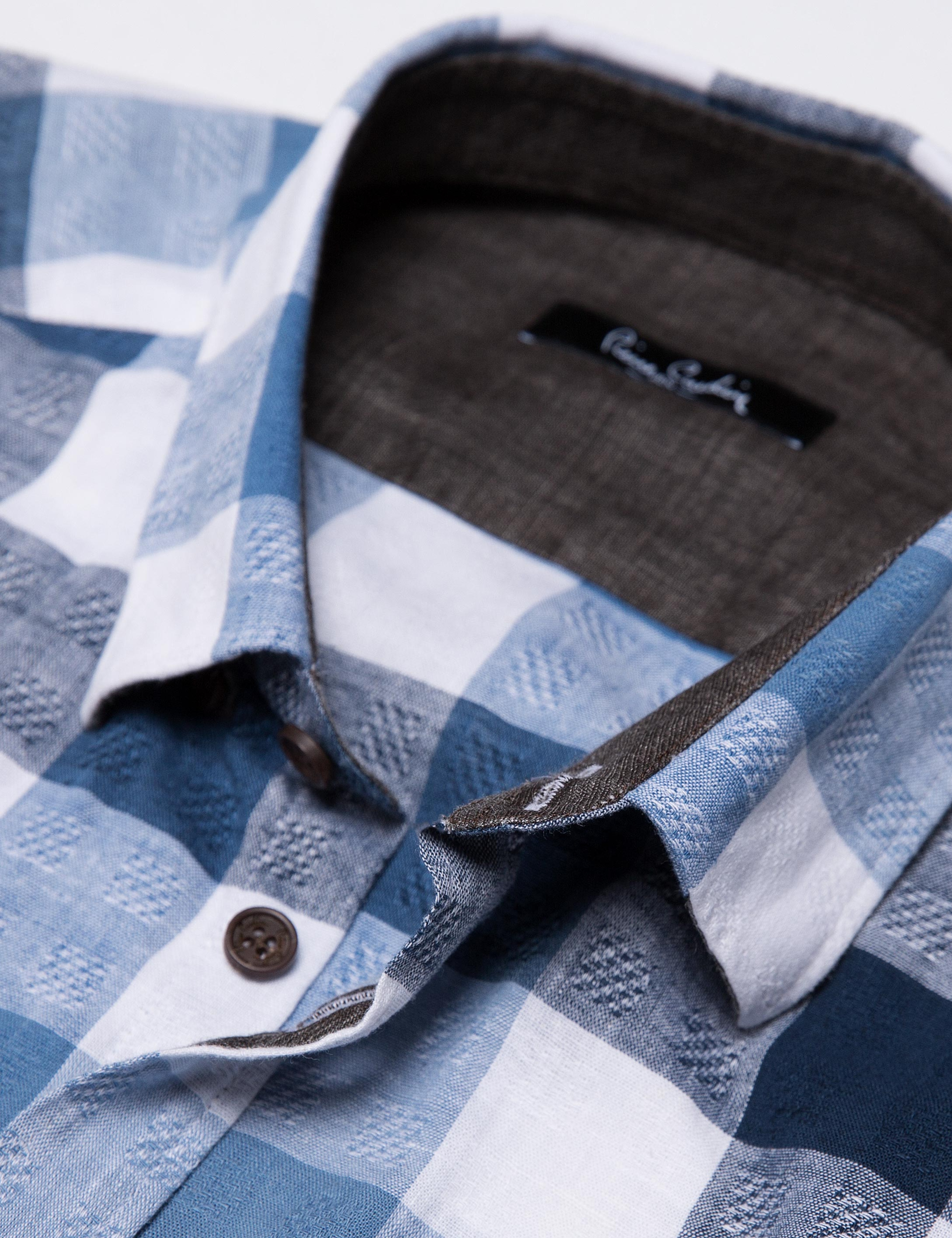 Mavi Slim Fit Uzun Kollu Gömlek