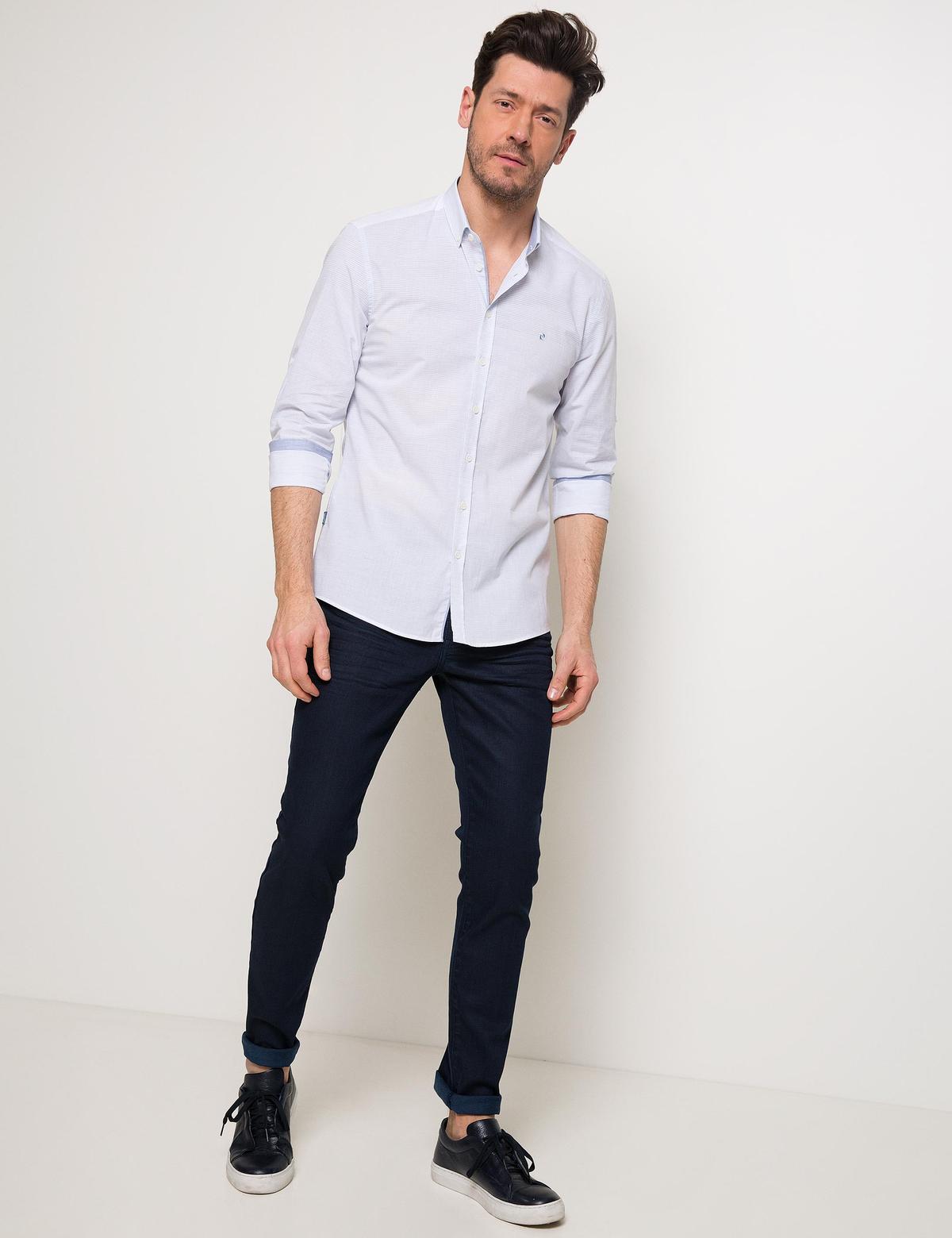 Slim Mavi Gömlek - 50186332007