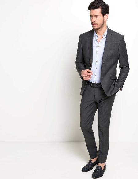 Antrasıt Slim Fit Takım Elbise - 50186338010