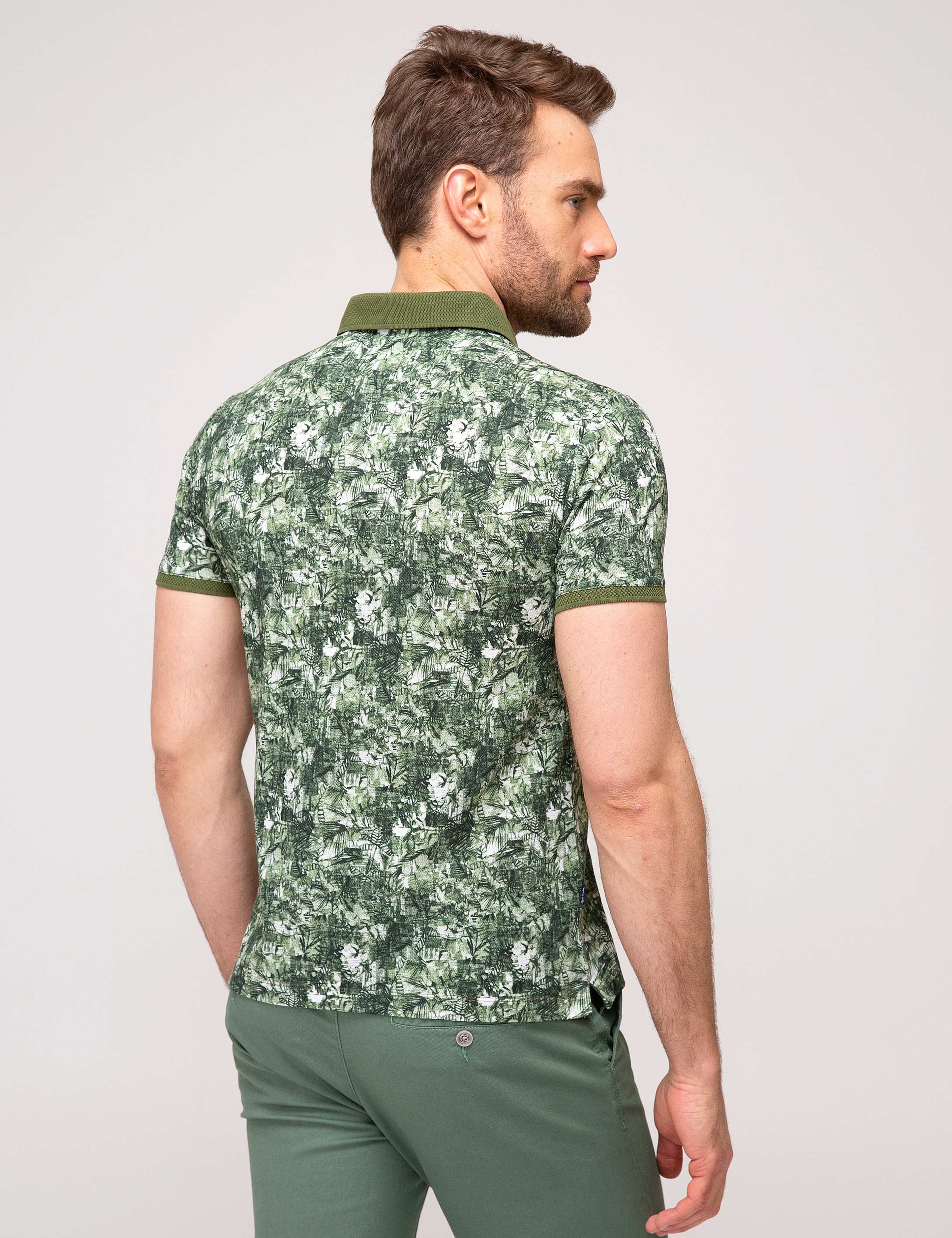 Yeşil Slim Fit T-Shirt
