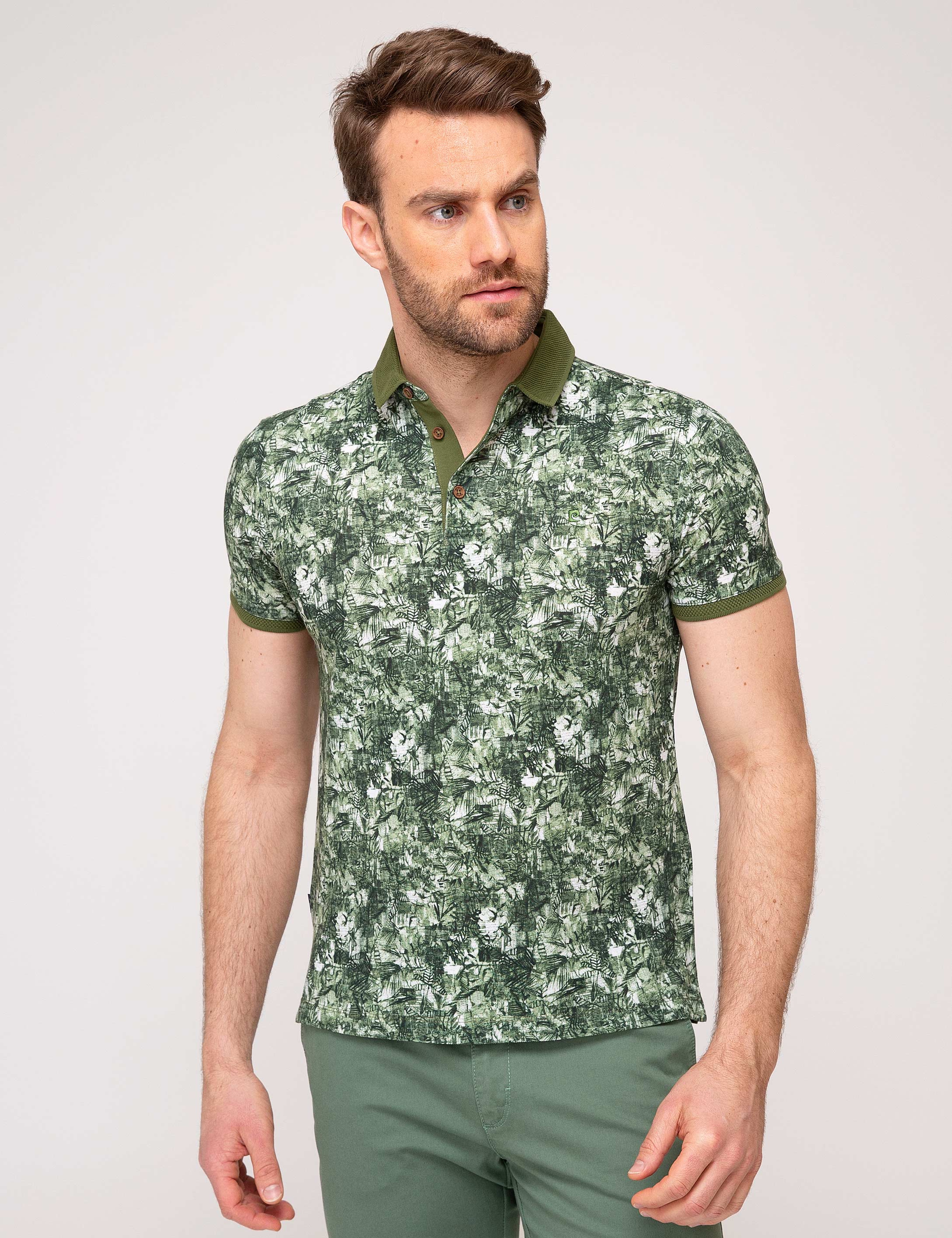 Yeşil Slim Fit T-Shirt - Image 1