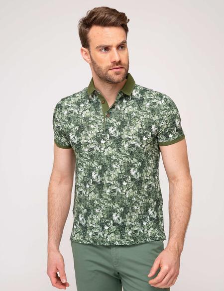 Yeşil Slim Fit T-Shirt - 50186350023